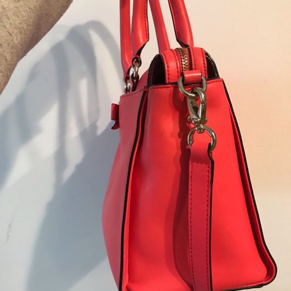 SOLD Kate Spade Purse Pink Coral Top Handle - Picture 6 of 8